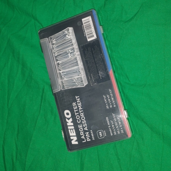 Neiko Large Cotter Pin Assortment 144 Pieces 50464A Like New - Picture 1 of 3